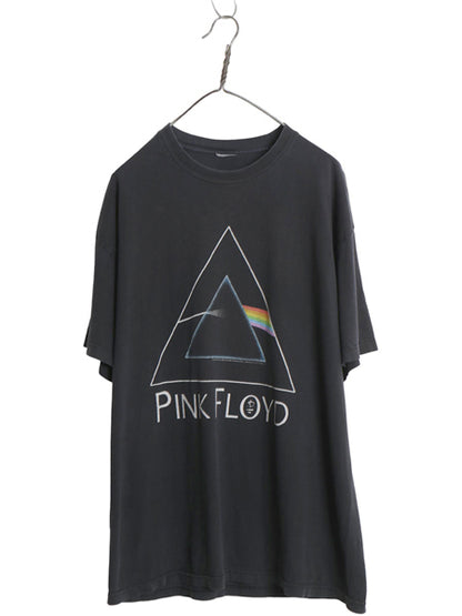 00s ピンクフロイド グラフィック プリント Tシャツ メンズ XL 程/ オールド バンド ロック アート ヘビーウェイト 大きいサイズ ブラック