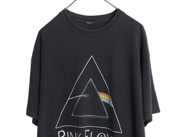 00s ピンクフロイド グラフィック プリント Tシャツ メンズ XL 程/ オールド バンド ロック アート ヘビーウェイト 大きいサイズ ブラック