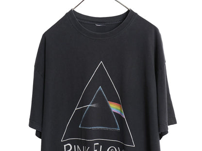 00s ピンクフロイド グラフィック プリント Tシャツ メンズ XL 程/ オールド バンド ロック アート ヘビーウェイト 大きいサイズ ブラック