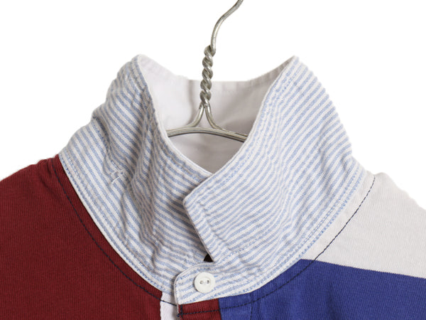 ポロ ラルフローレン 長袖 ラガーシャツ メンズ XL / オールド CLASSIC FIT ラグビー 長袖シャツ クレイジー パターン 大きいサイズ ポニー
