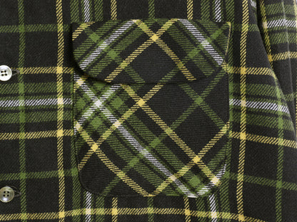 60s 70s USA製 ★ ペンドルトン チェック オープンカラー ウール シャツ メンズ L / ヴィンテージ 開襟 ループ留め ボックス マルチカラー