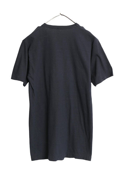 デッドストック 70s USA製 バスケ イラスト プリント Tシャツ メンズ XL 小さめ M 程 新品 ヴィンテージ シングルステッチ 黒 モノトーン