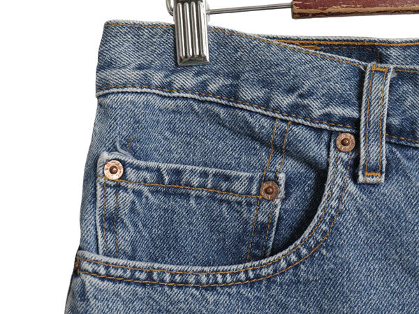 00s USA製 リーバイス 505 デニム ショートパンツ メンズ 33 / オールド ショーツ 短パン スリム テーパード ジーンズ ジーパン ボトムス