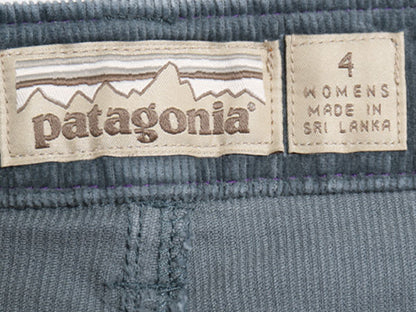 パタゴニア 細畝 コーデュロイ スカート レディース M 程/ 16年製 Patagonia アウトドア ショート丈 ミニスカート ひざ上 ひざ丈 グリーン