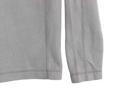 パタゴニア マイクロD ハーフジップ フリース プルオーバー メンズ M 19年製 アウトドア ロンT 長袖 Tシャツ ハイネック カレッジ 刺繍 灰