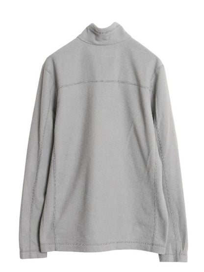 パタゴニア マイクロD ハーフジップ フリース プルオーバー メンズ M 19年製 アウトドア ロンT 長袖 Tシャツ ハイネック カレッジ 刺繍 灰