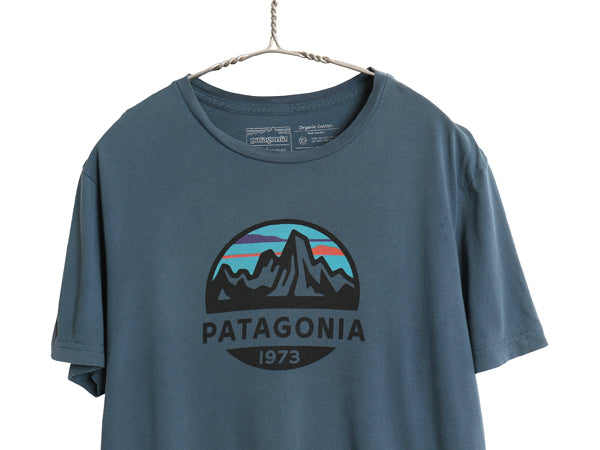 USA製 パタゴニア プリント 半袖 Tシャツ メンズ M / 19年製 アウトドア フィッツロイ スコープ グラフィック アート シンプル トップス 