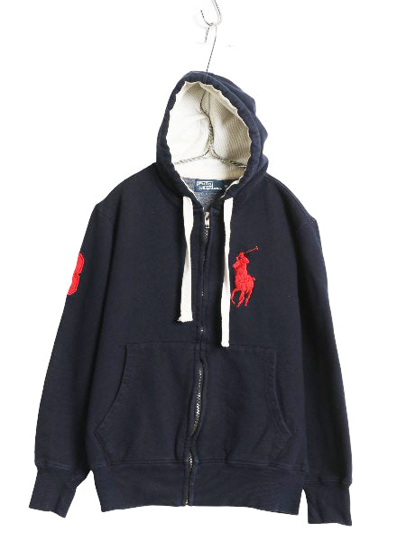 ビッグポニー ポロ ラルフローレン フルジップ スウェット フード パーカー レディース M メンス S 程 / トレーナー 裏起毛 ヘビーウェイト