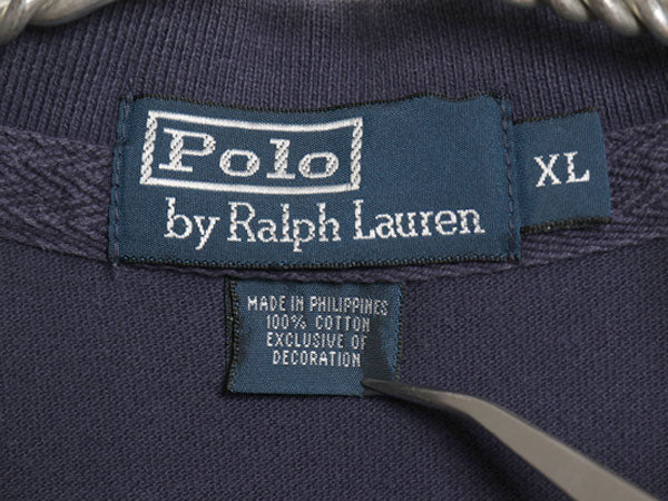 90 ポロ ラルフローレン 鹿の子 半袖 ポロシャツ メンズ XL オールド 半袖シャツ コットン トップス カットソー ワンポイント 大きいサイズ