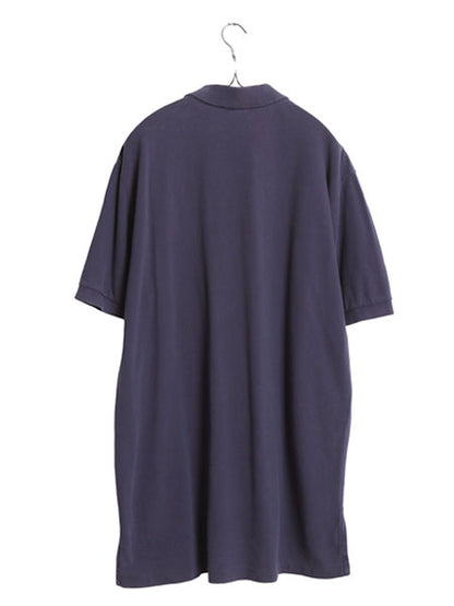 90 ポロ ラルフローレン 鹿の子 半袖 ポロシャツ メンズ XL オールド 半袖シャツ コットン トップス カットソー ワンポイント 大きいサイズ