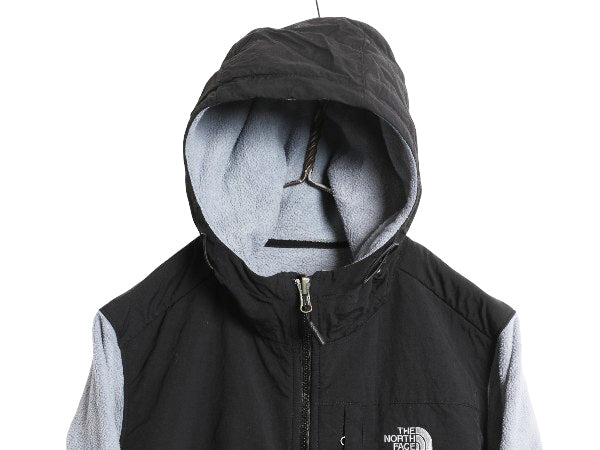 ノースフェイス フード付き デナリ ジャケット レディース L 古着 アウトドア フリース ナイロン パーカー ジャンパー フルジップ ブルゾン