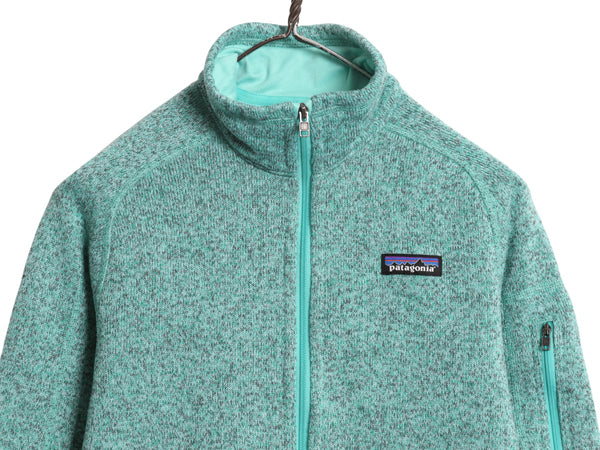 パタゴニア ベターセーター ジャケット レディース М 古着 17年製 フリース セーター ブルゾン フルジップ アウトドア シンプル グリーン