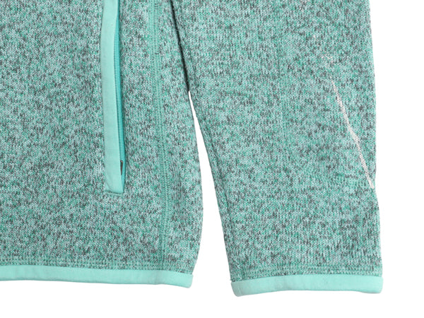 パタゴニア ベターセーター ジャケット レディース М 古着 17年製 フリース セーター ブルゾン フルジップ アウトドア シンプル グリーン