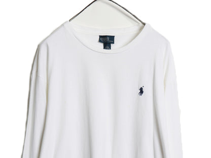 00s ポロ ラルフローレン 長袖 Tシャツ メンズ L 古着 オールド ロンT ロングスリーブ コットン シングルステッチ ワンポイント カットソー