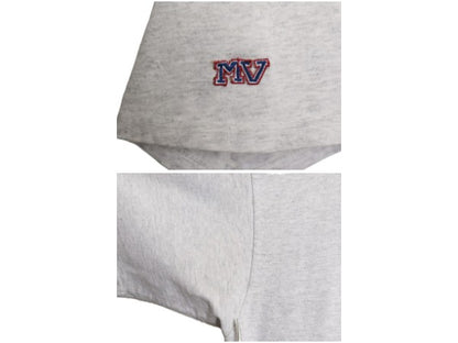 90s USA製 カレッジ プリント Tシャツ メンズ L / 古着 オールド ヘビーウェイト コットン カットソー クルーネック シンプル トップス 灰