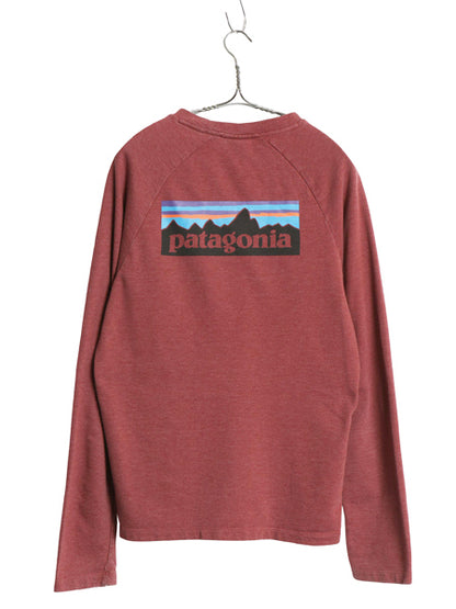 パタゴニア 両面 プリント ライトウェイト スウェット メンズ S / 18年製 アウトドア トレーナー 長袖Tシャツ ロンT バックプリント 裏起毛