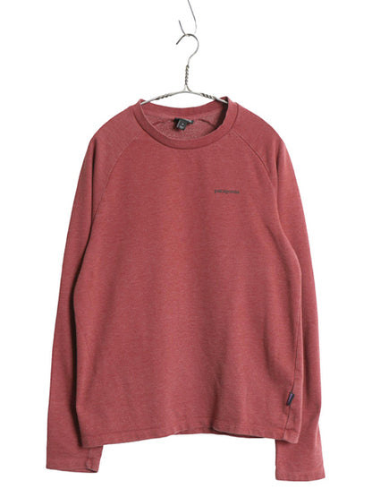 パタゴニア 両面 プリント ライトウェイト スウェット メンズ S / 18年製 アウトドア トレーナー 長袖Tシャツ ロンT バックプリント 裏起毛