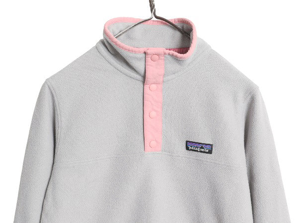 US企画 パタゴニア マイクロD スナップT レディース M / 19年製 アウトドア フリース プルオーバー ジャケット ブルゾン ハイネック ロンT