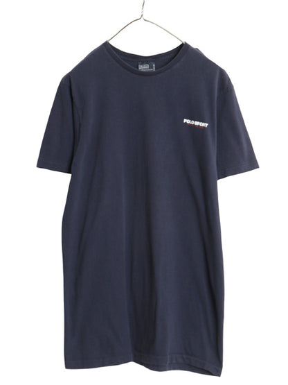 90s USA製 初期 ポロスポーツ ラルフローレン 半袖 Tシャツ メンズ S / オールド ポロ カットソー シングルステッチ ワンポイント プリント