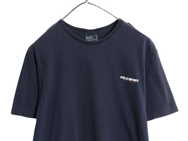 90s USA製 初期 ポロスポーツ ラルフローレン 半袖 Tシャツ メンズ S / オールド ポロ カットソー シングルステッチ ワンポイント プリント