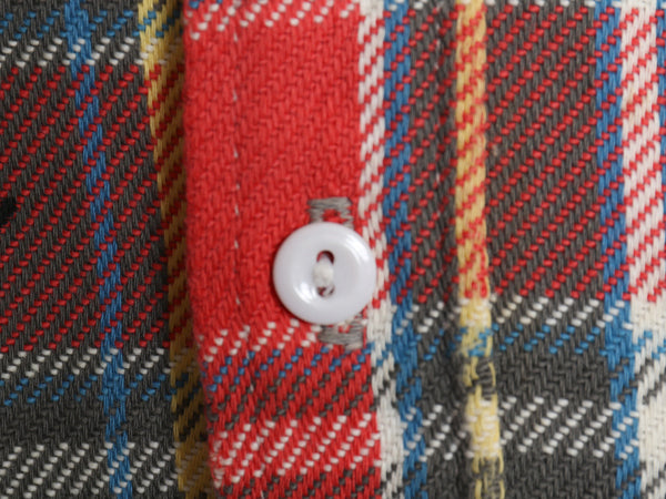 70s ★ ビッグマック スパイダー ハンドプリント ヘビー フランネル シャツ メンズ L / ヴィンテージ チェック ネルシャツ リメイク 総柄