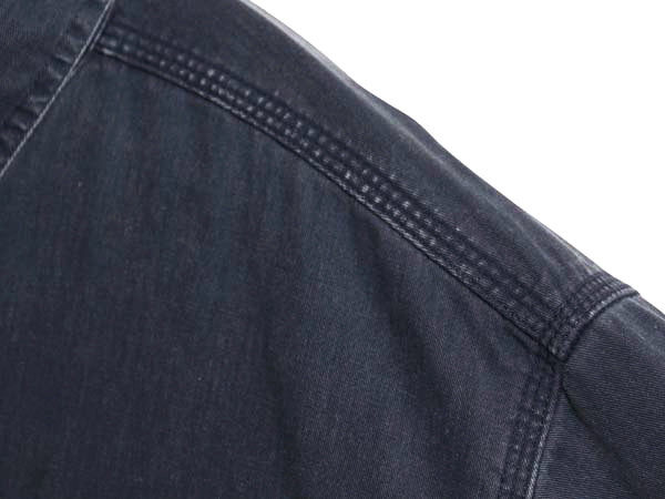 00s エルエルビーン コットン ツイル 長袖 シャツ メンズ L オールド アウトドア チェック フランネル ライナー付き ワーク ジャケット 紺