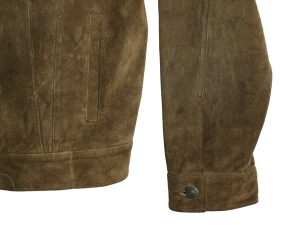 00s オールド ギャップ 本革 スウェード レザー トラッカー ジャケット メンズ L / 70506 タイプ 革ジャン ブルゾン ジャンパー 4ポケット