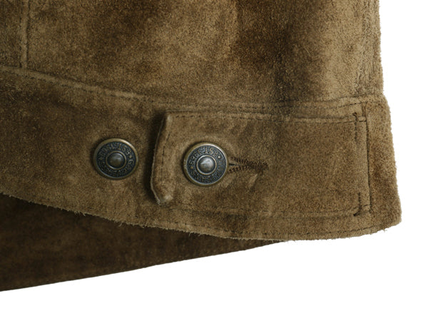 00s オールド ギャップ 本革 スウェード レザー トラッカー ジャケット メンズ L / 70506 タイプ 革ジャン ブルゾン ジャンパー 4ポケット