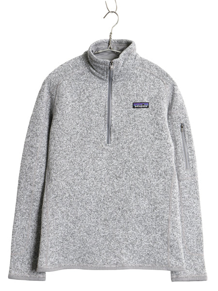 パタゴニア ベターセーター ハーフジップ レディース M 18年製 フリース セーター アウトドア 裏起毛 プルオーバー ブルゾン ジャケット 灰
