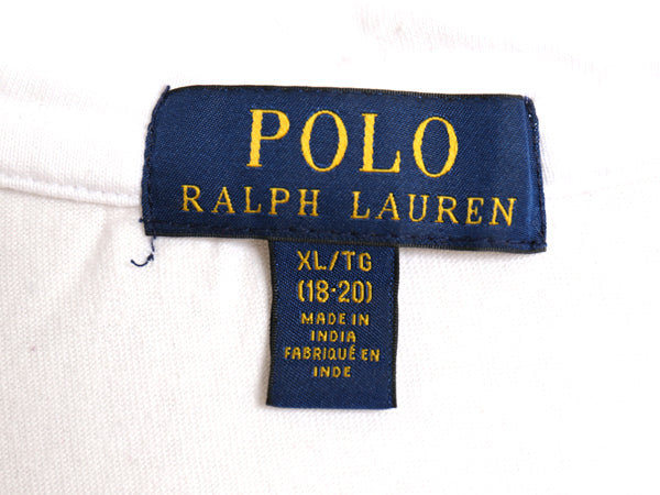 ポロ ラルフローレン ボーダー フード付き 長袖 Tシャツ キッズ XL メンズ S 程 ロンT フード パーカー プルオーバー ラガーシャツ タイプ