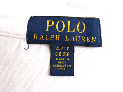 ポロ ラルフローレン ボーダー フード付き 長袖 Tシャツ キッズ XL メンズ S 程 ロンT フード パーカー プルオーバー ラガーシャツ タイプ