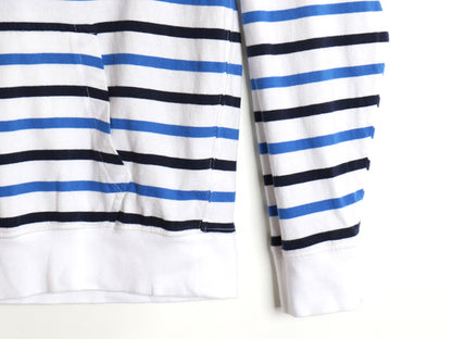 ポロ ラルフローレン ボーダー フード付き 長袖 Tシャツ キッズ XL メンズ S 程 ロンT フード パーカー プルオーバー ラガーシャツ タイプ