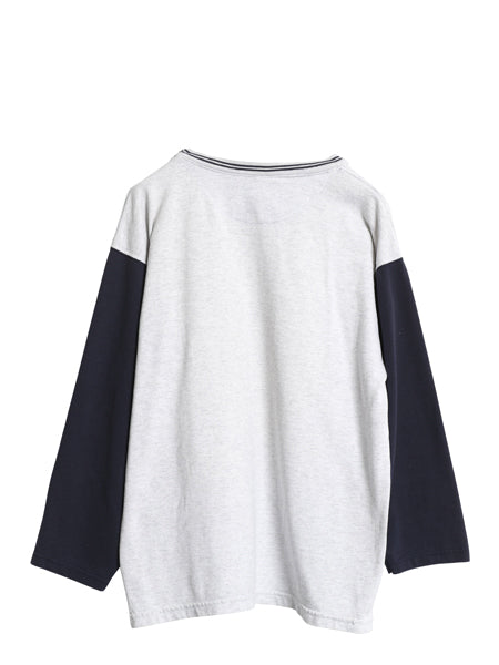 90s USA製 チャンピオン ベースボール Tシャツ メンズ L / オールド ロンT 7分袖 ワンポイント スクリプト ロゴ刺繍 ツートン カットソー