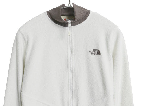 ノースフェイス フルジップ フリース トラック ジャケット レディース S アウトドア ハイネック ブルゾン ジャンパー ストレッチ ツートン