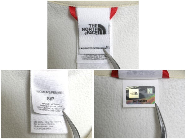 ノースフェイス フルジップ フリース トラック ジャケット レディース S アウトドア ハイネック ブルゾン ジャンパー ストレッチ ツートン