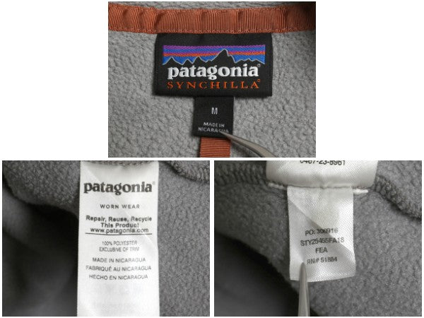 パタゴニア ライトウェイト シンチラ スナップT レディース M / 18年製 フリース プルオーバー ジャケット ブルゾン アウトドア ジャンパー