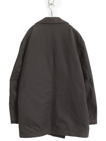 90s ★ ポロ ラルフローレン オイルド Pコート メンズ XL オールド ワックス ダブルブレスト ジャケット ハーフコート ウール ライナー付き