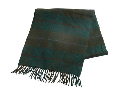 90s 高級 100% カシミヤ スコットランド製 バーバリー チェック マフラー メンズ レディース オールド フリンジ付き マルチカラー シンプル