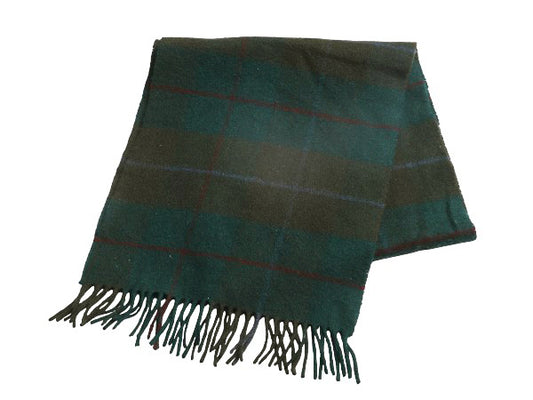 90s 高級 100% カシミヤ スコットランド製 バーバリー チェック マフラー メンズ レディース オールド フリンジ付き マルチカラー シンプル