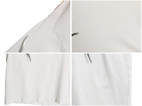 90s ★ アディダス ドイツ代表 サッカー Tシャツ メンズ XL オールド オフィシャル 当時物 ワールドカップ フットボール プリント 刺繍 白