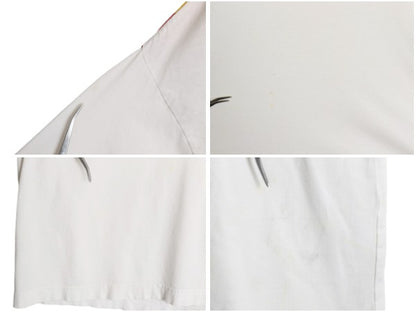 90s ★ アディダス ドイツ代表 サッカー Tシャツ メンズ XL オールド オフィシャル 当時物 ワールドカップ フットボール プリント 刺繍 白