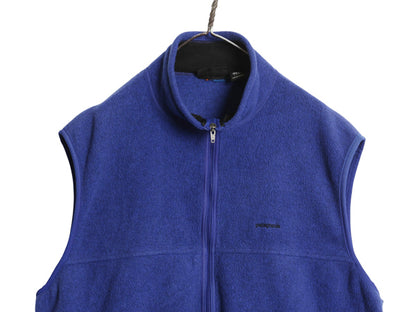 90s USA製 ★ パタゴニア シンチラ ベスト メンズ XXL 古着 96年製 オールド フリース フルジップ ハイネック アウトドア 大きいサイズ 2XL