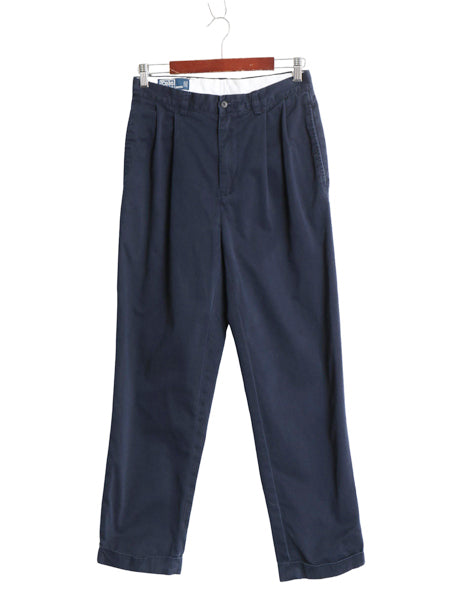 00s ポロ ラルフローレン チノ パンツ メンズ 30 30 オールド HAMMOND PANT コットン スラックス ツータック ストレート ボトムス ポロチノ