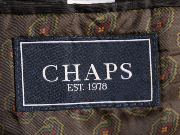 デッドストック チャップス ラルフローレン 太畝 コーデュロイ テーラード ジャケット メンズ L 程 ポロ ブレザー エルボーパッチ ブラック