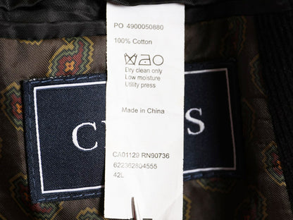 デッドストック チャップス ラルフローレン 太畝 コーデュロイ テーラード ジャケット メンズ L 程 ポロ ブレザー エルボーパッチ ブラック