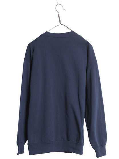 90s 00s USA製 ジャージーズ 無地 スウェット メンズ レディース XL 古着 オールド ブランク トレーナー シンプル 裏起毛 紺 大きいサイズ