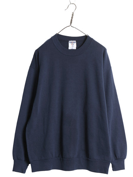 90s 00s USA製 ジャージーズ 無地 スウェット メンズ レディース XL 古着 オールド ブランク トレーナー シンプル 裏起毛 紺 大きいサイズ