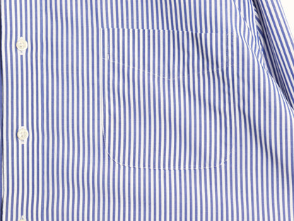 00s ローレン ラルフローレン ストライプ 長袖 シャツ メンズ XL 程 オールド ポロ ノーアイロン コットン ビジネス ワイシャツ きれいめ