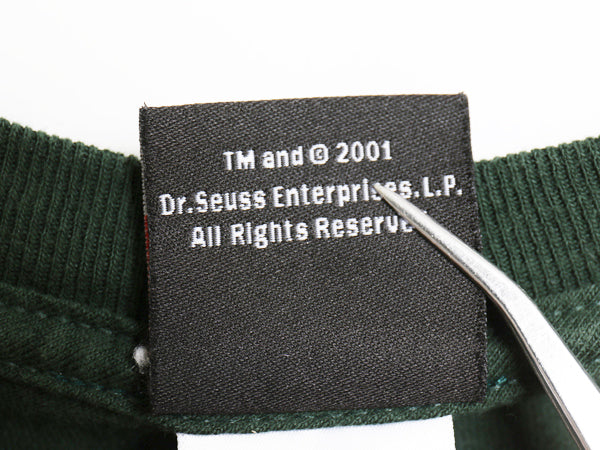 00s ドクタースース グリンチ イラスト プリント 半袖 Tシャツ メンズ L / 古着 オールド キャラクター グラフィック アニメ 映画 ムービー