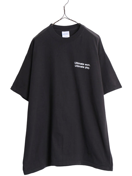 00s ★ マイクロソフト Windows イラスト プリント Tシャツ メンズ XL 古着 オールド 企業物 当時物 ロゴ グラフィック コンピューター 黒